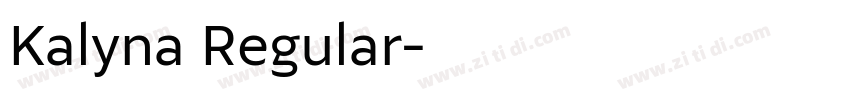 Kalyna Regular字体转换